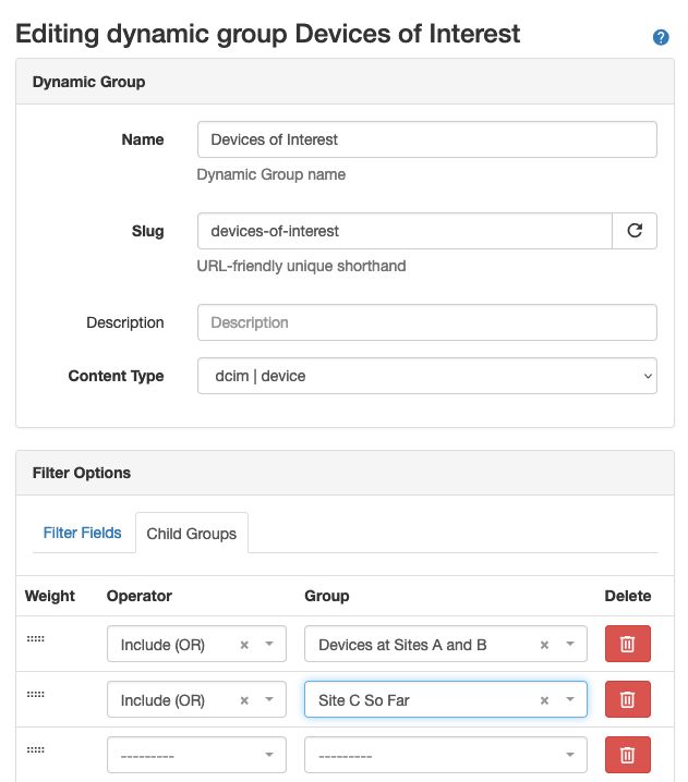 Adding Another Child Group to Parent Group