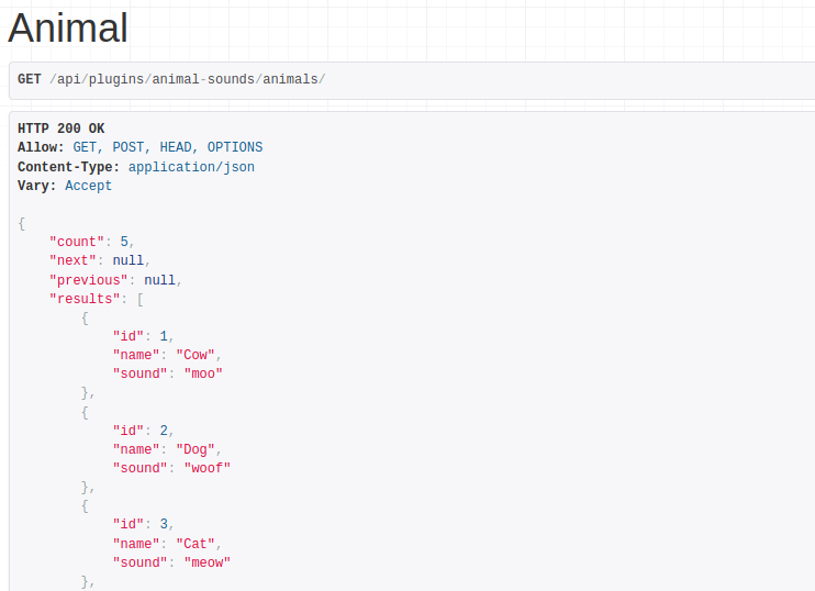 Nautobot REST API plugin endpoint