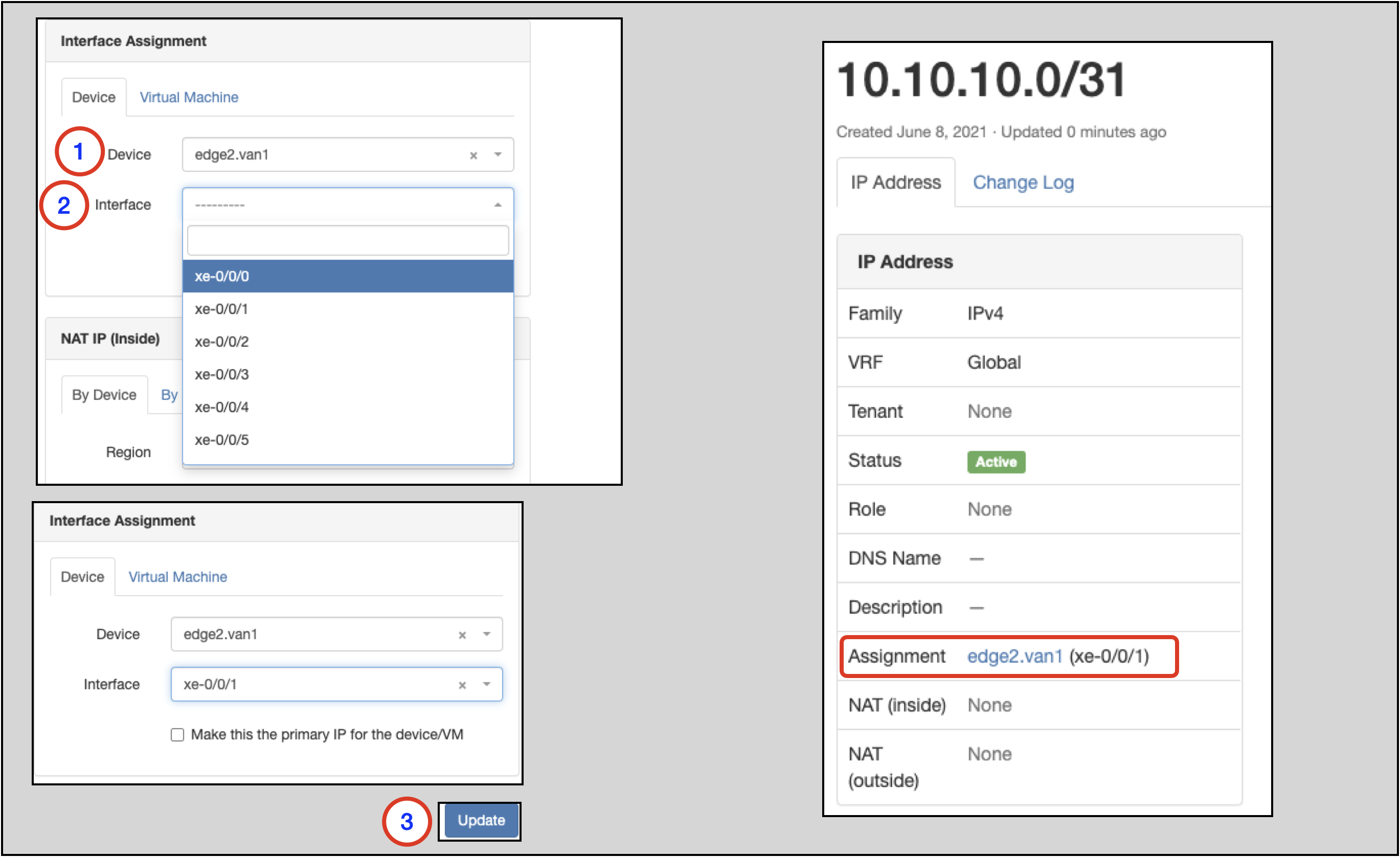 Assign IP address 3